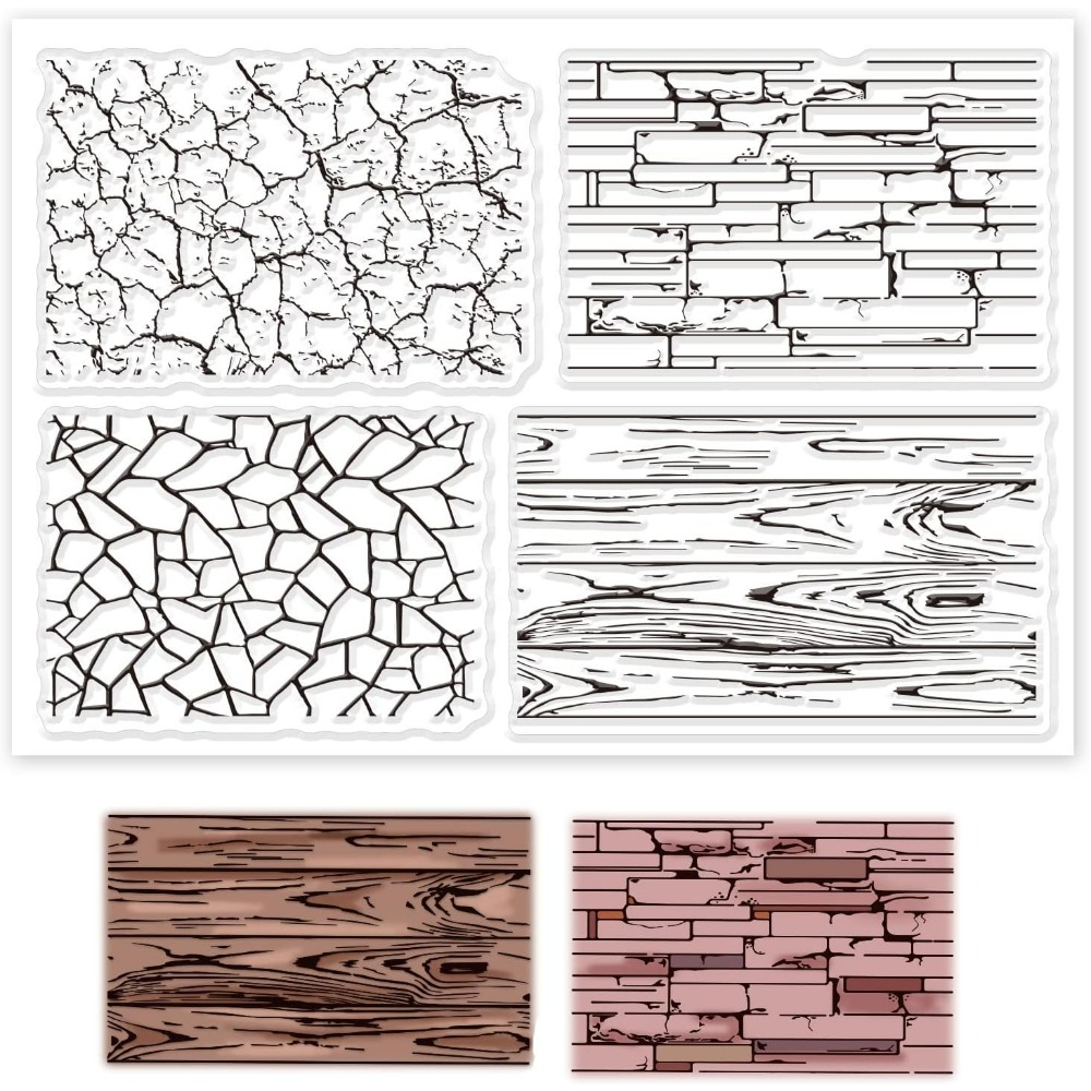 Fondo de textura, sellos trans - Clear Silicone Stamps For Card Making reseña y precio
