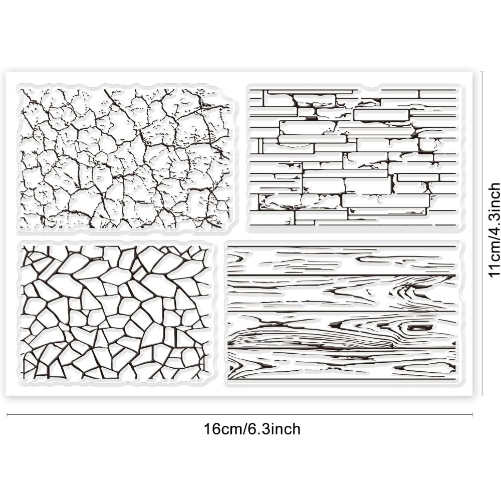 Fondo de textura, sellos trans - Clear Silicone Stamps For Card Making reseña y precio